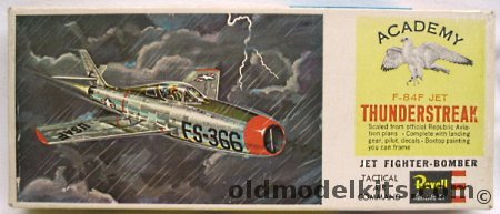 Revell 1/54 Republic F-84 Thunderstreak - Academy Issue, H125 plastic model kit